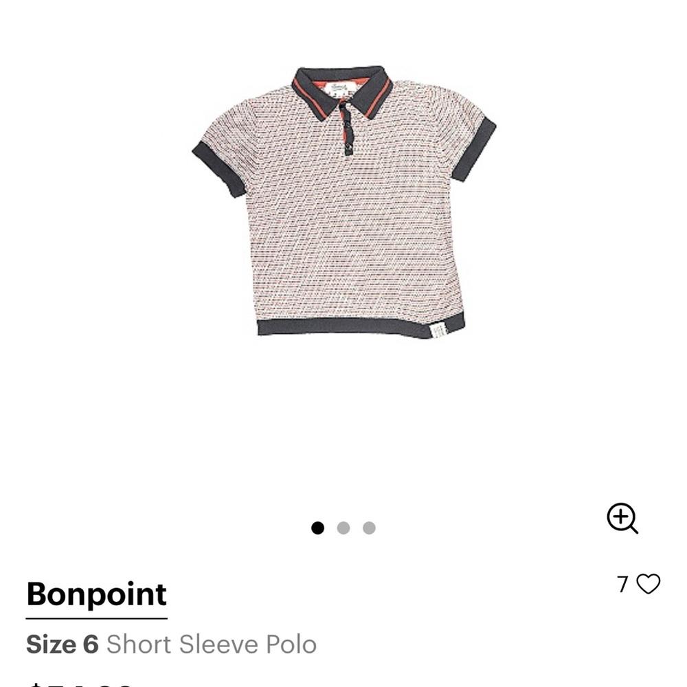 Boys Bonpoint polo size 6